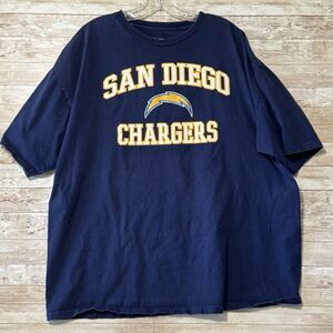 Vintage San Diego Chargers NFL Team Apparel Blue T Shirt Mens 2XL